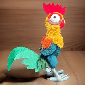 Disney  MOANA Hei Hei • Crazy Rooster • STUFFED Plush • 12” .Clean • Authentic